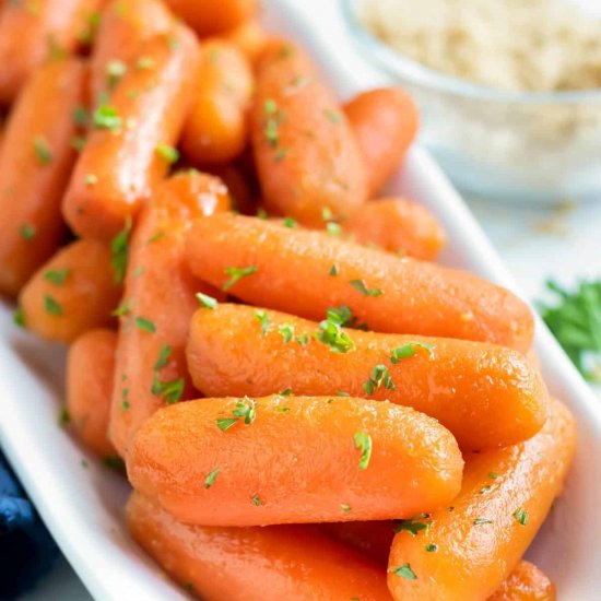 Slow Cooker Glazed Carrots