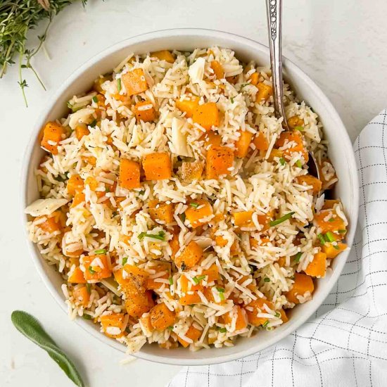 Butternut Squash Herb Rice