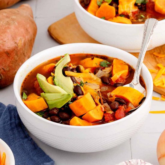 Sweet Potato Black Bean Soup