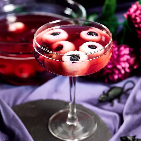 Halloween Lychee Eyeball Punch