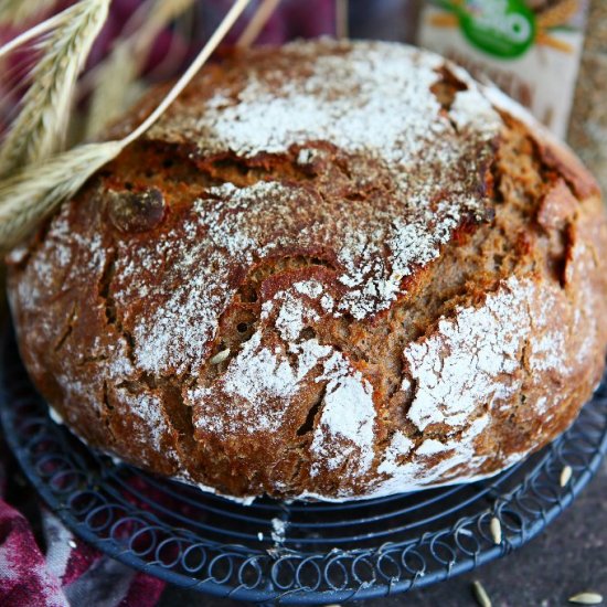 100% Rye Bread (Roggen Brot)