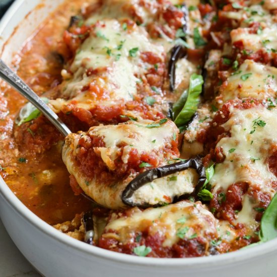 Four-Cheese Eggplant Rollatini