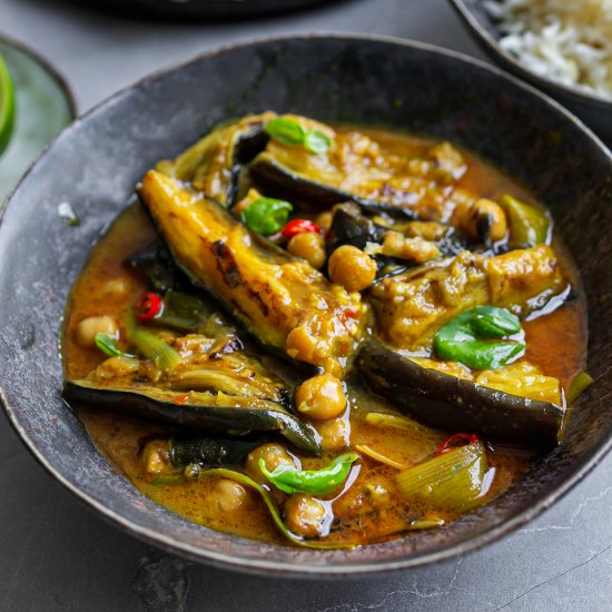 Fragrant Aubergine Coconut Curry