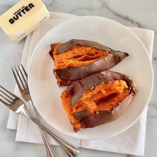 Air Fryer Baked Sweet Potatoes