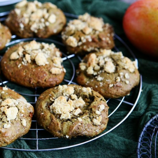 Matcha Mango Muffin Tops