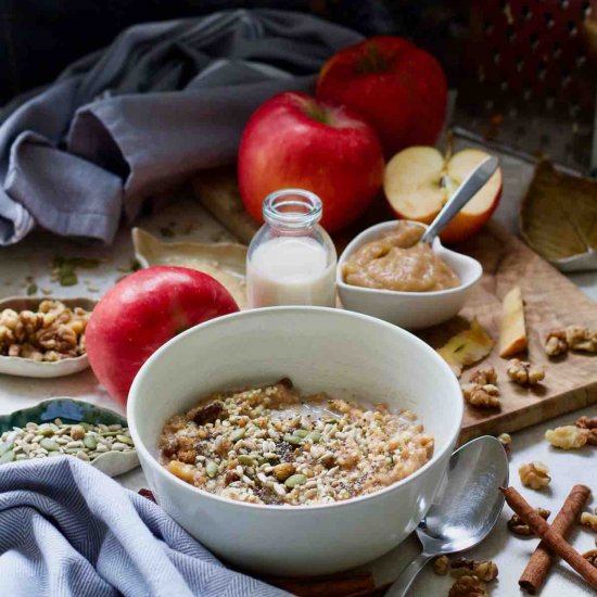 Creamy Apple & Cinnamon Porridge