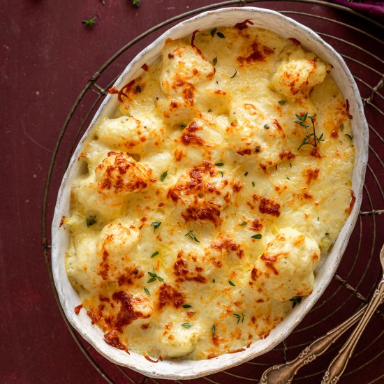 Best Air Fryer Cauliflower Cheese