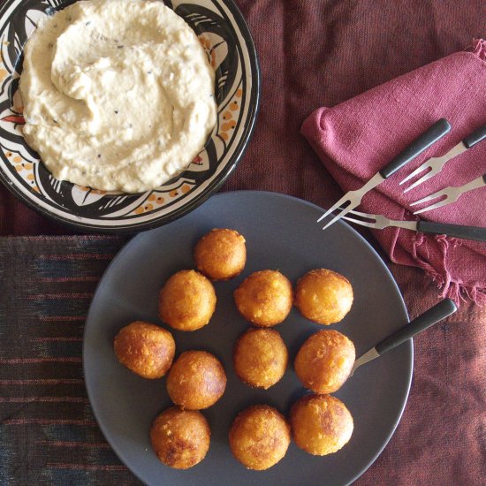 Cheese Balls with Quince Sauce