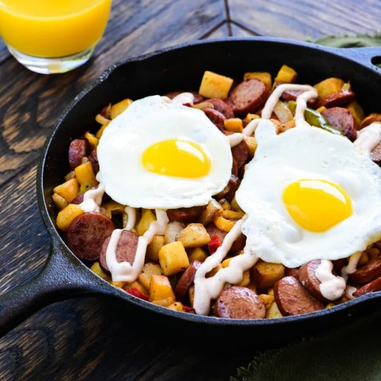 Turkey Sausage Breakfast Skillet