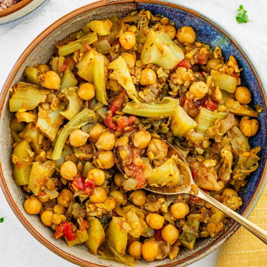 Cauliflower Stem Curry