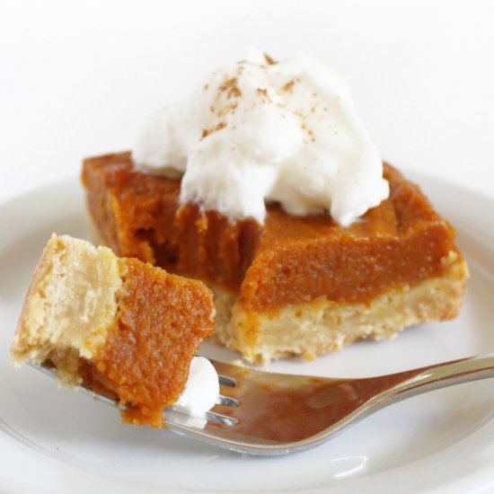 Gluten-Free Pumpkin Pie Bars (V)