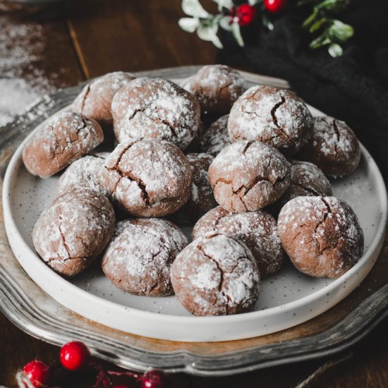 Chocolate Crinkle Cookies Recipe