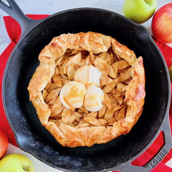 Puff Pastry Apple Galette