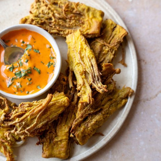 Crispy Fried Enoki Mushrooms