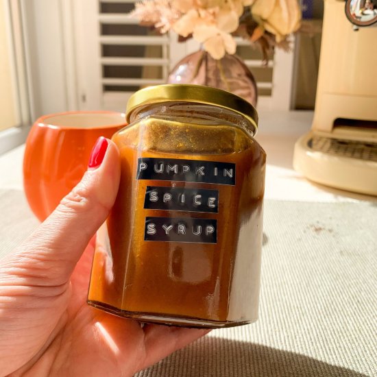 Homemade Pumpkin Spice Syrup