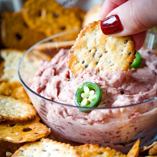 Cranberry Jalapeño Cheese Dip