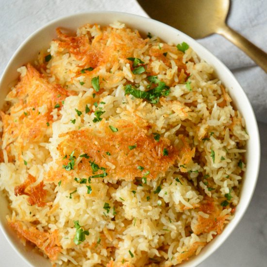 Crispy Oven Baked Rice