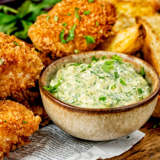 Homemade Tartar Sauce with Dill