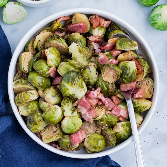 Balsamic Bacon Brussel Sprouts