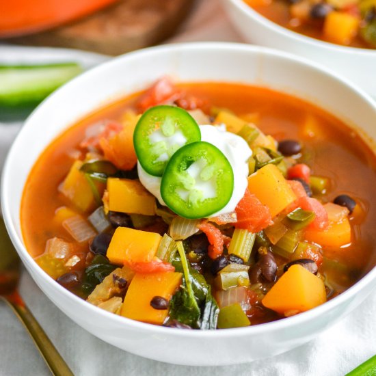 Butternut Squash Black Bean Soup