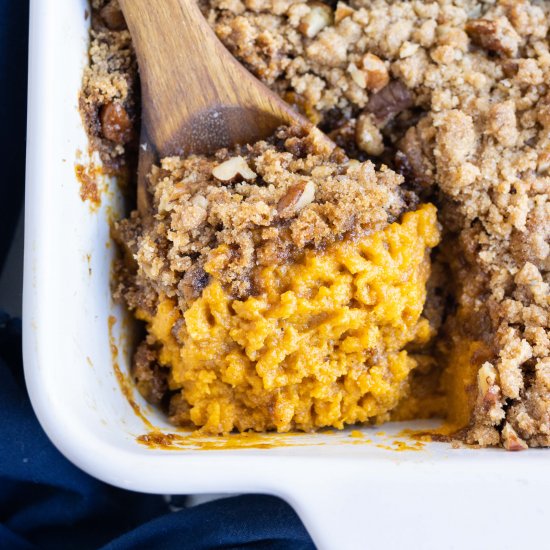 Sweet Potato Casserole with Pecans