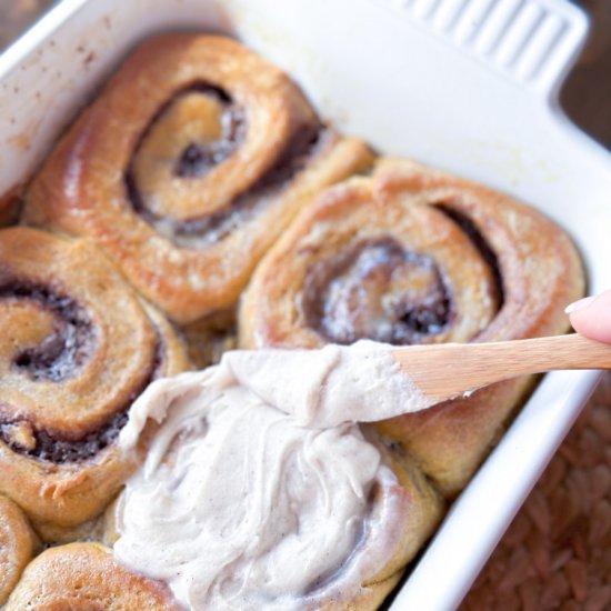 Pumpkin Chai Cinnamon Rolls