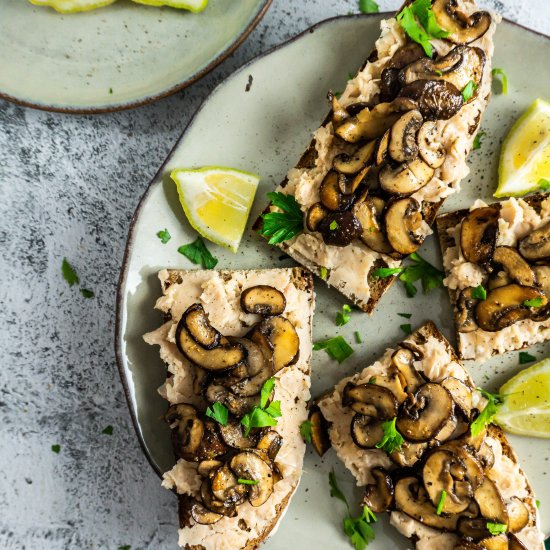 Smashed White Beans on Toast