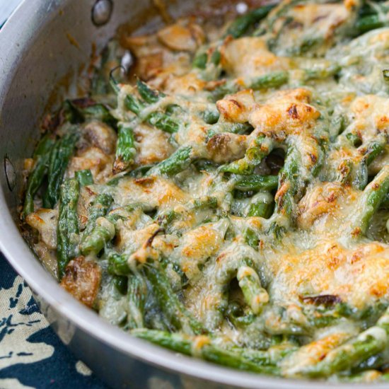 Keto Cheesy Green Bean Casserole