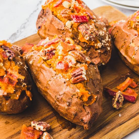 Twice Baked Sweet Potatoes