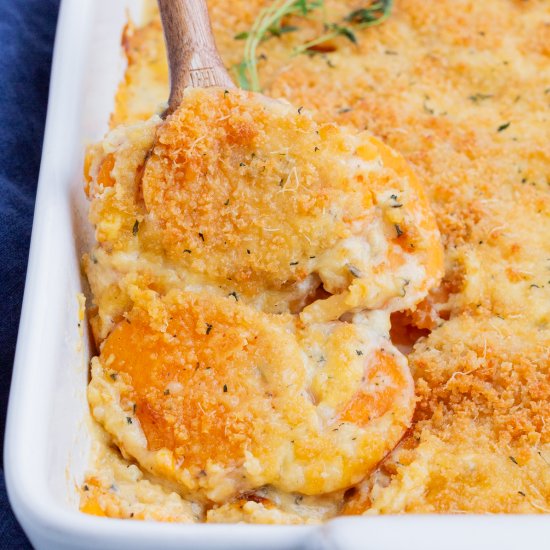 Sweet Potatoes au Gratin