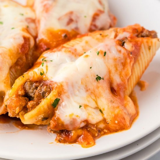 Jumbo Stuffed Shells With Meat