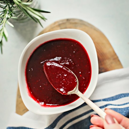 Red Wine Cranberry Sauce