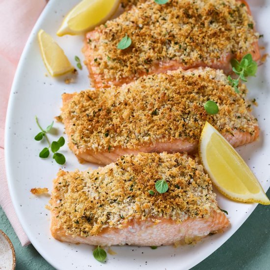 Panko Crusted Salmon