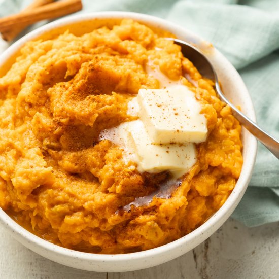 Vegan Mashed Sweet Potatoes