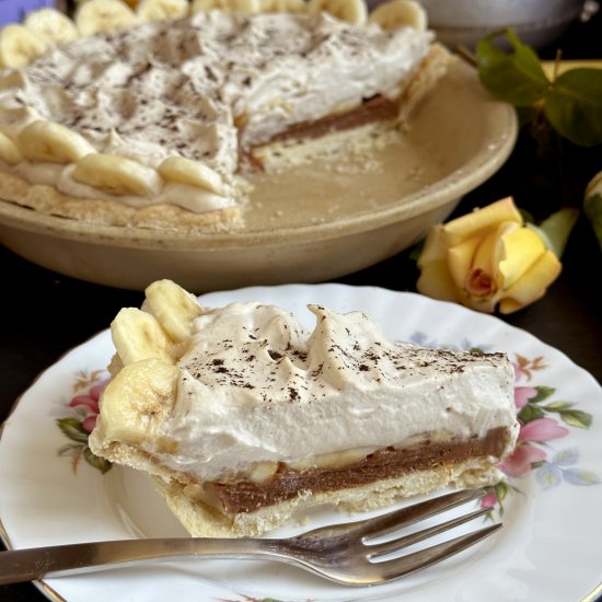 banana caramel banoffee pie