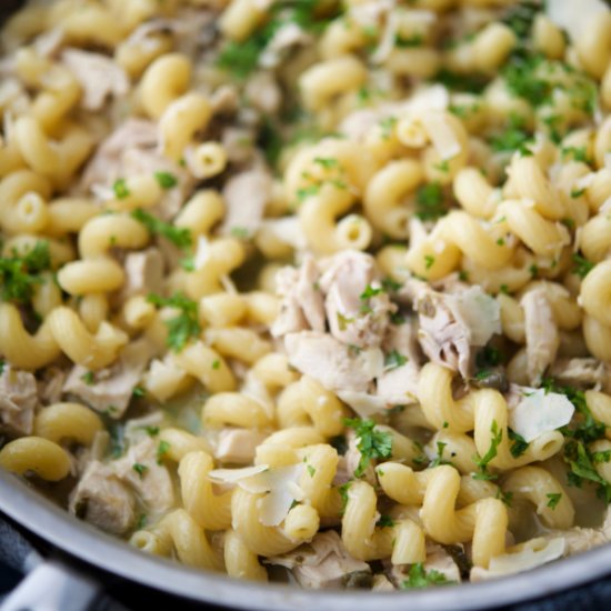 Turkey Piccata Pasta