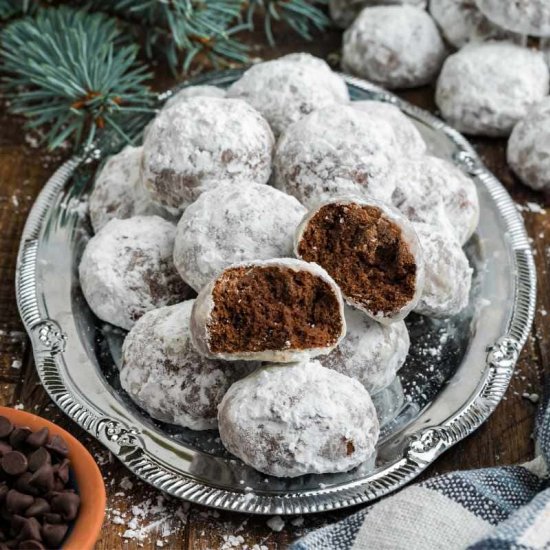 Chocolate Snowball Cookies Recipe