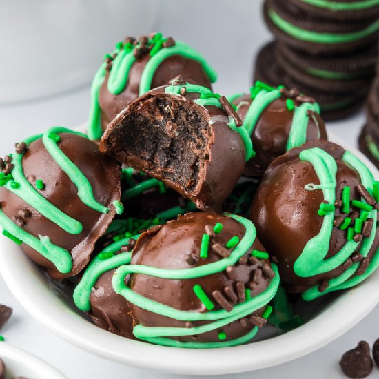 Oreo Mint Chocolate Truffles