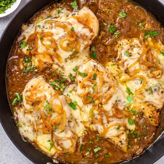 FRENCH ONION CHICKEN SKILLET