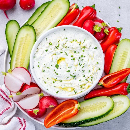 HERBED WHIPPED FETA CHEESE DIP