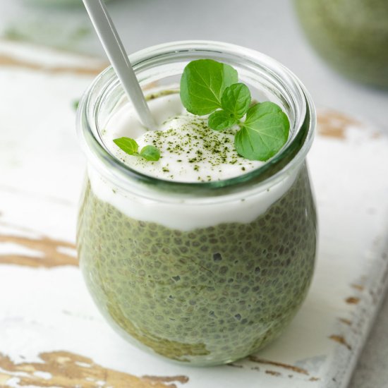 MATCHA CHIA PUDDING