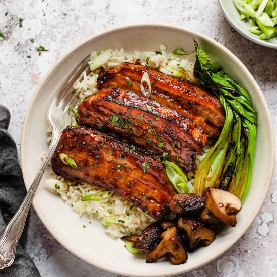 Easy Honey Garlic Roast Pork Belly