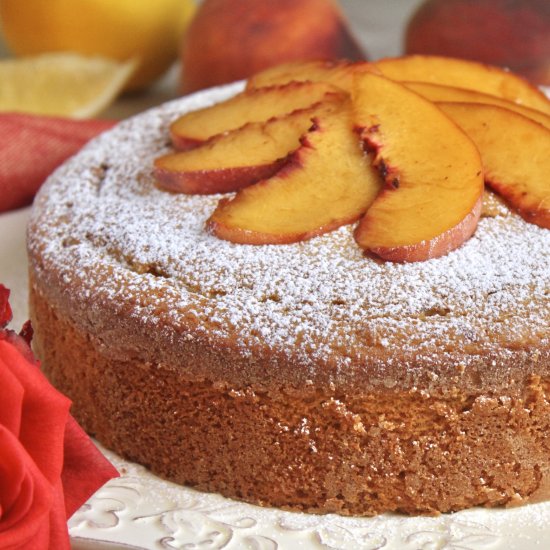 peach cake