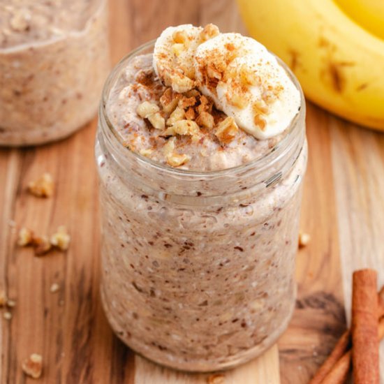 Banana Cinnamon Overnight Oats