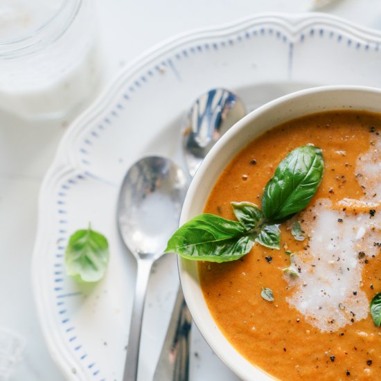 Roasted Heirloom Tomato Soup