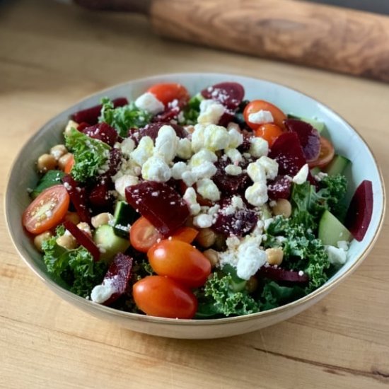 kale salad with no fuss dressing