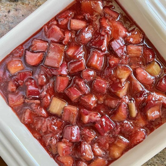 strawberry rhubarb pie filling