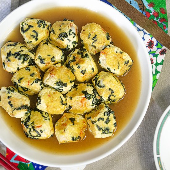 Tofu & Seaweed Prawn Balls