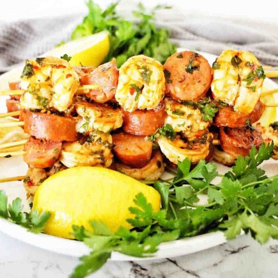 Prawn And Chorizo Skewers