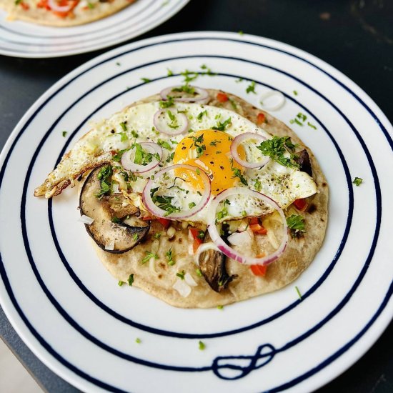 Egg on Tortilla- 15 minutes